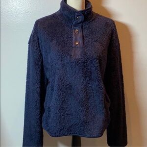 Navy Blue Women's Wallflower Fleece Sweater - size XL -NWT